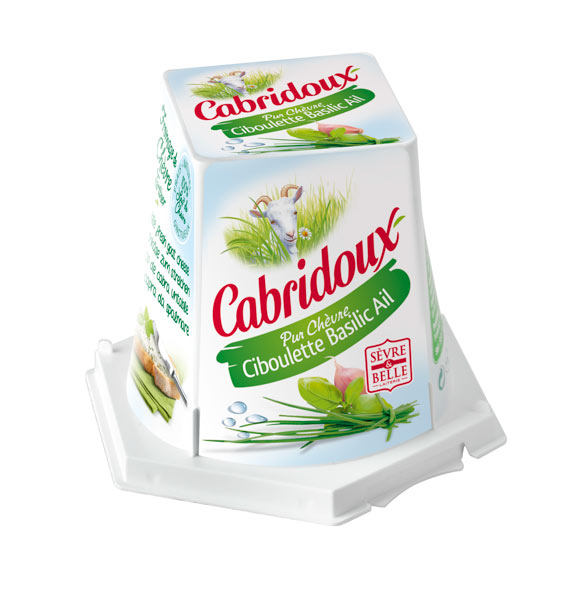 Cabridoux Ciboulette Basilic Ail - Fromage tartinable - Fromage de chèvre - Sèvre & Belle