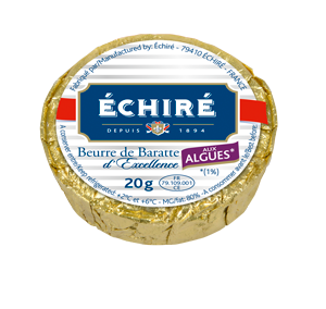 Beurre Echiré - Recharge Algues - 20g - Excellence Française - Baratte en bois - Echiré