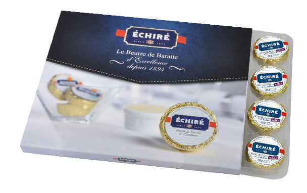 Beurre Echiré - Coffret recharge algues - 20g - Excellence Française - Baratte en bois - Echiré